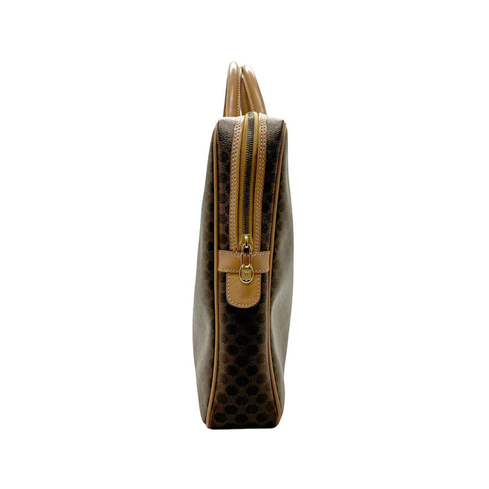 Celine Macadam Leather Business Bag Brown Gold - Picture 2 of 4